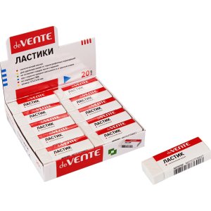 Ластик 57x21x10мм синтетический каучук прямоугольный белый dust-free 4070702