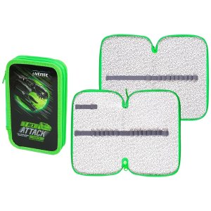 Пенал 2 секц T-Rex 205x120мм прямоуг на молнии 7012511