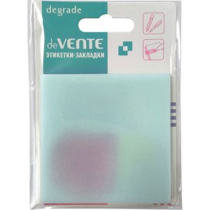 Самоклеящиеся этикетки-закладки 73x73мм 50л Degrade пластик прозр искрящ 2011407