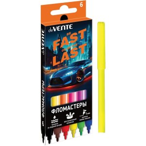 Фломастеры  6цв Fast Or Last 5080532