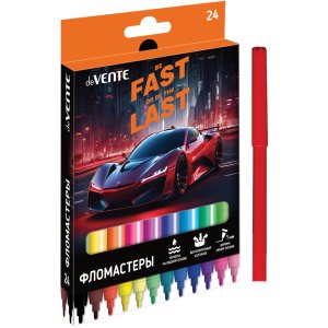 Фломастеры 24цв Fast Or Last 5083532