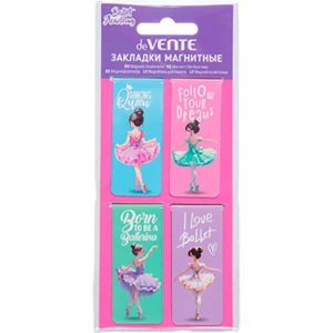 Закладки магнитные Ballet Academy 4шт 8065501