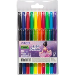 Набор ручек шариковых Ballet Academy 10цв 0,7мм 5073517