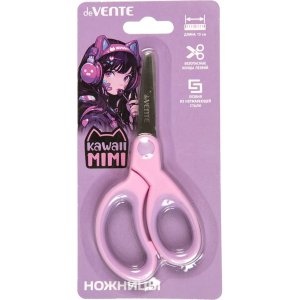 Ножницы детские 13см Kawaii Mimi с закругленными кончиками лезвий 8010513