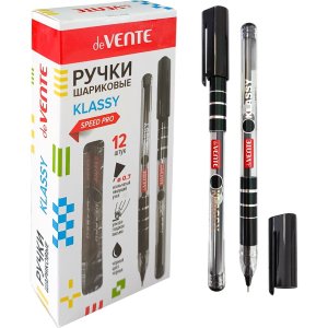 Ручка шар 0,7мм Черная на маслян основе Klassy Speed Pro 5073527