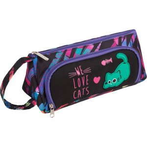 Пенал 1 отд 21x8,5x8,5 см Funny Cats треугольный для 70 предметов 7026500