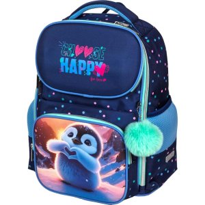 Ранец  школьный Smart Happy Pinguin 37x28x14см (14 л) вес 800г 1 отд 7030501