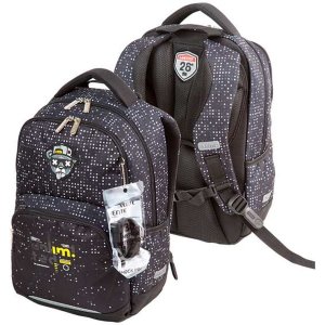 Рюкзак школьный Fit26 Bandits 39x26,5x15,5см 18л 500г 2 отделения на молнии 7033519