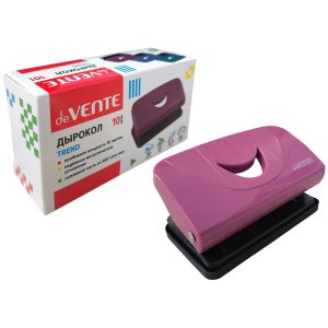 Дырокол 10л Trend пластик брусничный 4020505