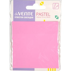 Этикетки-закладки самокл Pastel пластик полупрозр с с дизь76x76мм 50л 2011434