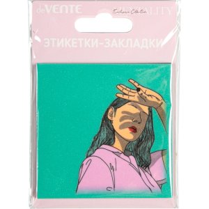 Этикетки-закладки самокл Mentality Sparkle пластик полупрозр искрящиеся 2011438