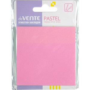 Этикетки-закладки самокл Pastel пластик полупрозр искрящиеся 76x76мм 50л 2011450