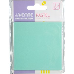 Этикетки-закладки самокл Pastel пластик полупрозр искрящиеся 76x76мм 50л 2011452