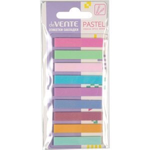 Набор самокл этикеток-закладок Pastel пластик полупрозр искрящиеся 44x8 2011461