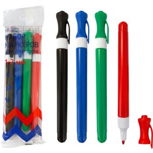 Набор маркеров для белой доски Ergonomy 4цв - зел, красн, син, черн 5040505