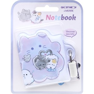 Записная книжка 140стр A8 58ммx72мм Ghost Meow  с цв диз 2055501