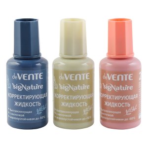 Корректирующая жидкость 20г sigNATURE быстросохнущая в бутылочке с кисточкой 4060501