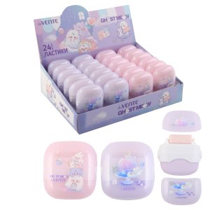 Ластик Ghost Meow синтетический материал ассорти 2 цвета с роликом для сбора 8030533