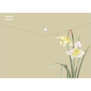 Папка конверт на кнопке A4 sigNATURE 335x240мм 180 мкм с рисунком 3072519