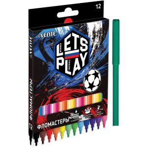 Фломастеры 12цв Football Winner картонный короб 5081638