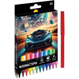 Фломастеры 24цв Turbo Galaxy блистер 5083627