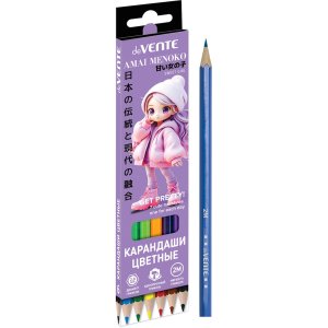 Карандаши  6цв Amai Menoko 2М  2,8 мм шестигран 5021618