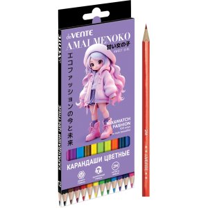 Карандаши 12цв Amai Menoko 2М 2,8 мм шестигран 5022618