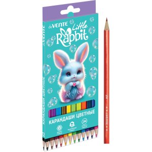 Карандаши 12цв Little Rabbit 2М 2,8 мм шестигран 5022619