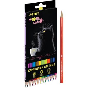 Карандаши 12цв MooreCafe 2М 2,8 мм шестигран 5022627