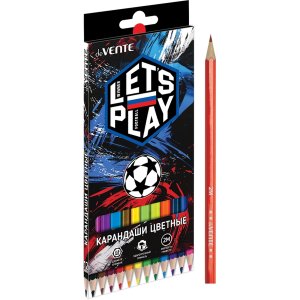 Карандаши 12цв Football Winner 2М 2,8 мм шестигран 5022629