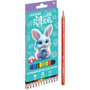 Карандаши 12цв пластик Little Rabbit 2М 3 мм шестигран 5022636