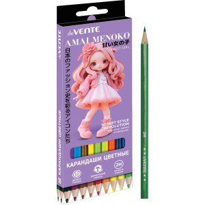 Карандаши 18цв Amai Menoko 2М 2,8 мм шестигран 5023618