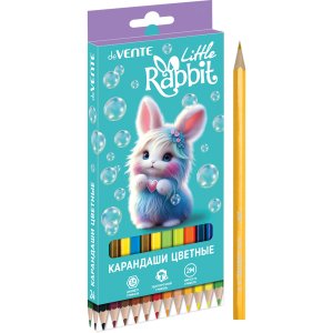 Карандаши 24цв Little Rabbit 2М 2,8 мм шестигран 5024619