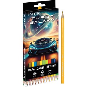 Карандаши 24цв Turbo Galaxy 2М 2,8 мм шестигран 5024620