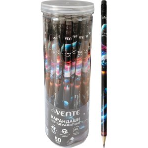 Карандаш ч/г HB Turbo Galaxy трехгран с ластиком 5032607