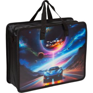 Папка для тетрадей ИЗО и технологии 3D Turbo Galaxy A4 33,5x26x10 см с расширением 8054630
