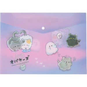 Папка конверт на кнопке Ghost Meow A4 330x235 мм 180 мкм матовая полупрозрачная 3079601