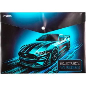 Папка конверт на кнопке Super Turbo A4 330x235 мм 180 мкм непрозрачная с рисунком 3079603