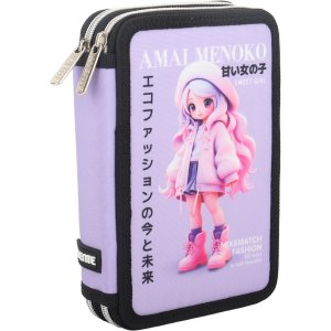 Пенал Amai Menoko 210x140x52 мм двухстворчатый износостойкий полиэстер 7010606