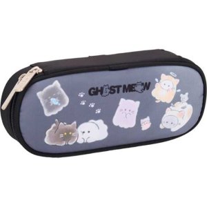 Пенал Ghost Meow 210x80x50 мм овальный нейлон с водоот пропит 7023611