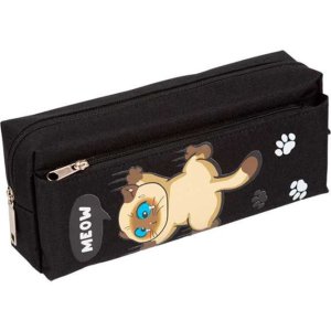 Пенал Meow Cat 21x8,5x6 см 1 отд + внешн карм полиэстер с водоот пропит 7025696