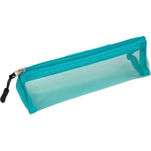 Пенал Mesh 21x6x6 см матовая сетка из ПВХ треугольный для 40 предм бирюзовый 7026614