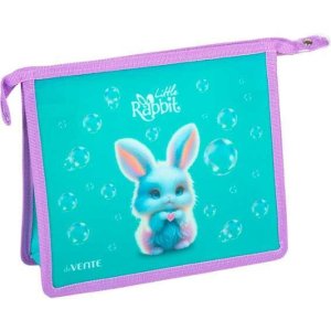 Папка для тетрадей Little Rabbit A5 243x200x80 мм с текстильным расширением 80 мм на молнии 8056600