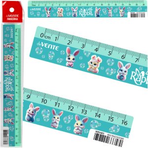 Линейка пластиковая Little Rabbit 16 см с дизайном 5091601