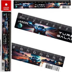 Линейка пластиковая Turbo Galaxy 16 см с дизайном 5091602
