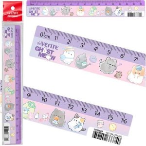 Линейка пластиковая Ghost Meow 16 см с дизайном 5091609