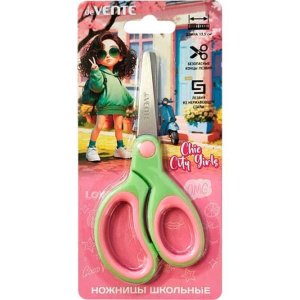 Ножницы детские Chic City Girls 13,5 см с закругленными кончиками лезвий 8010617