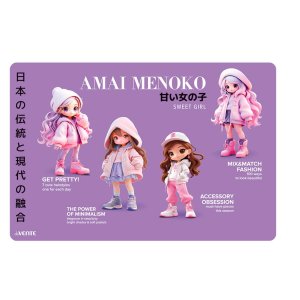 Накладка на стол Amai Menoko 43x29 см пластиковая 500 мкм 8061607
