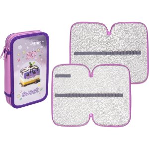 Пенал So Sweet 205x120 мм двухстворчатый прямоугольный на молнии 7012516