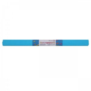 Бумага гофрированная креповая 32 г/м2, 50х250 см в рул Голубая 8040711